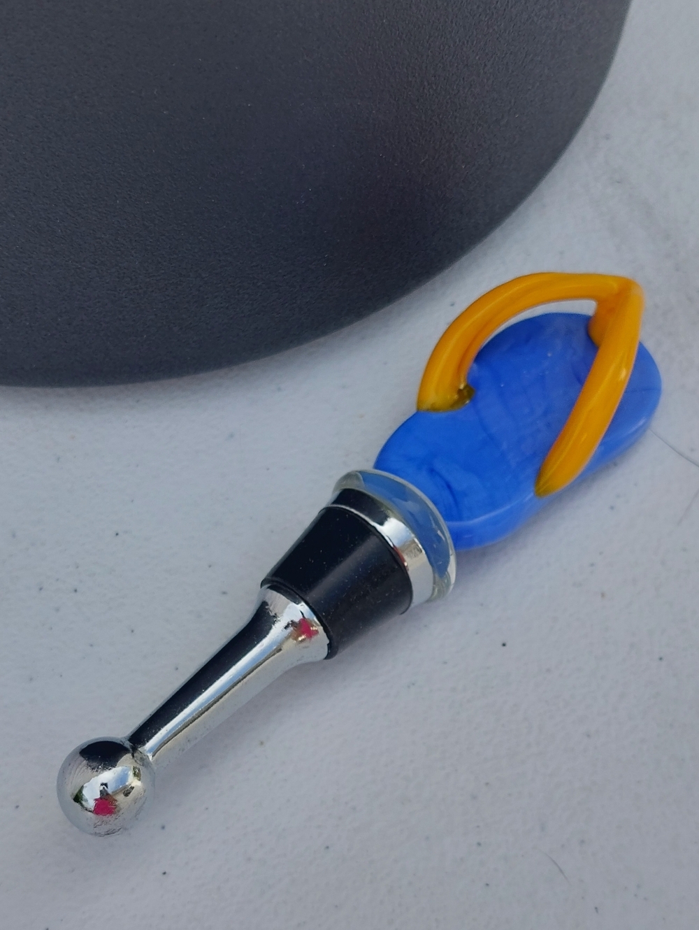 Glass Flipflop Wine Bottle Stopper